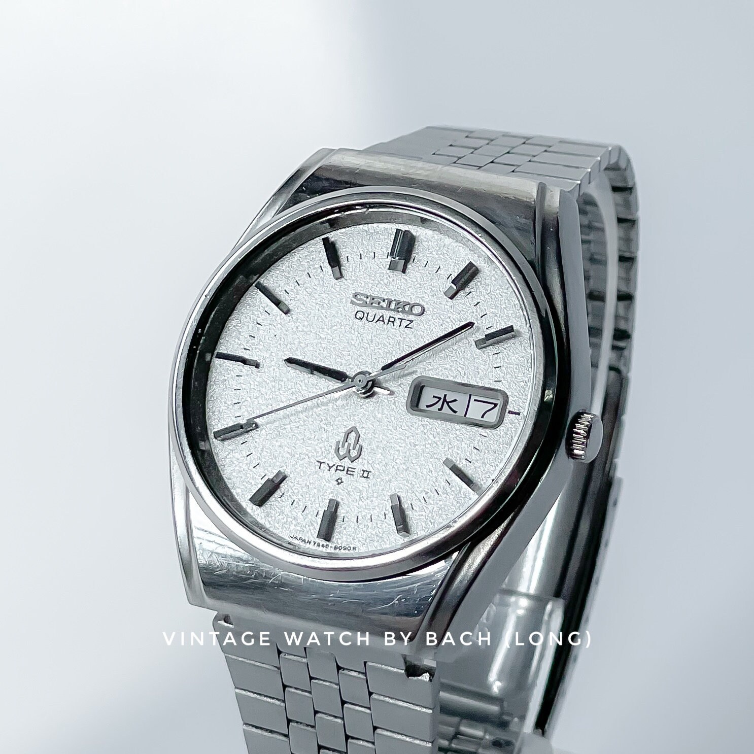 盤面のみ】SEIKO セイコー QZ TYPE II 7546-8080 K6/25 Seiko Quartz 