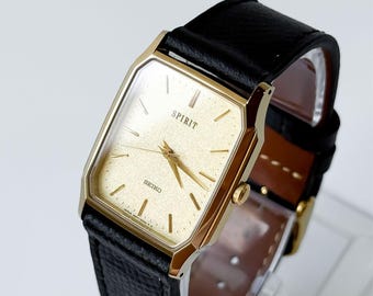 Seiko Chronos 5H23-5100 Tank/square Shape - Etsy
