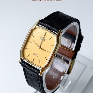 Seiko Dolce 9531-5030 Gold Tank / Rectangle Watch