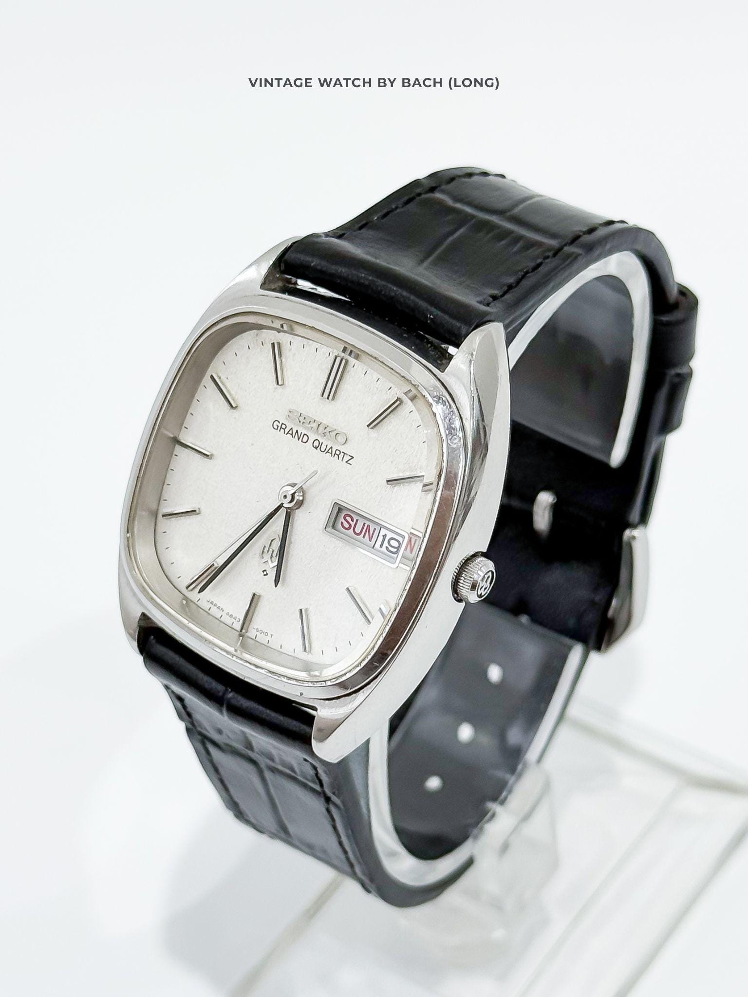【稼動】SEIKO GRAND QUARTZ メンズ 腕時計 アンティーク セイコー グランドクォーツ 4843-8040 / SEIKO GRAND QUARTZ
