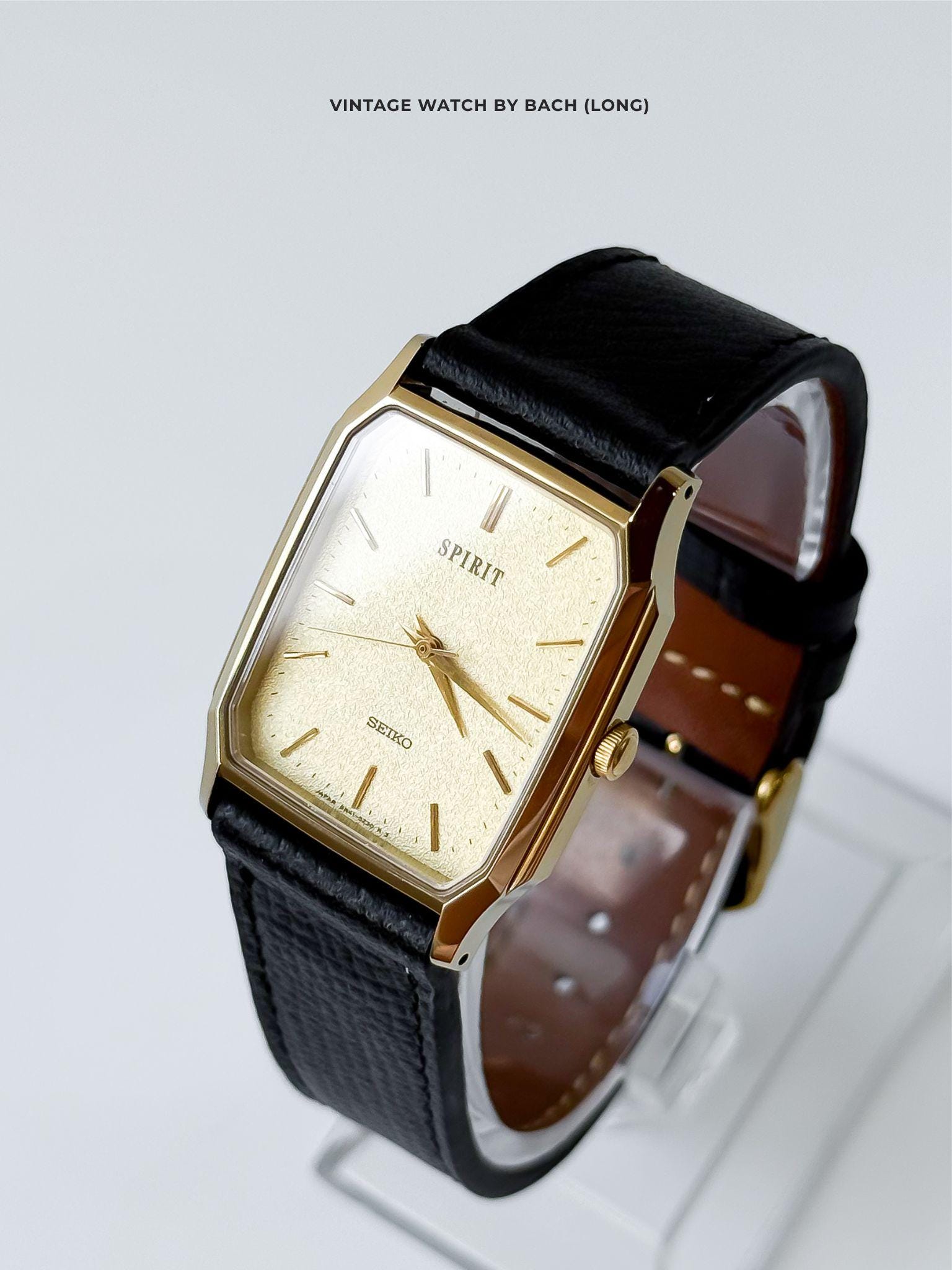 ビンテージ 希少品 SEIKO DOLCE スクエア ダークグレーダイヤル A216 希少 稼動品 SEIKO DOLCE スクエア型 80年代ヴィンテージ