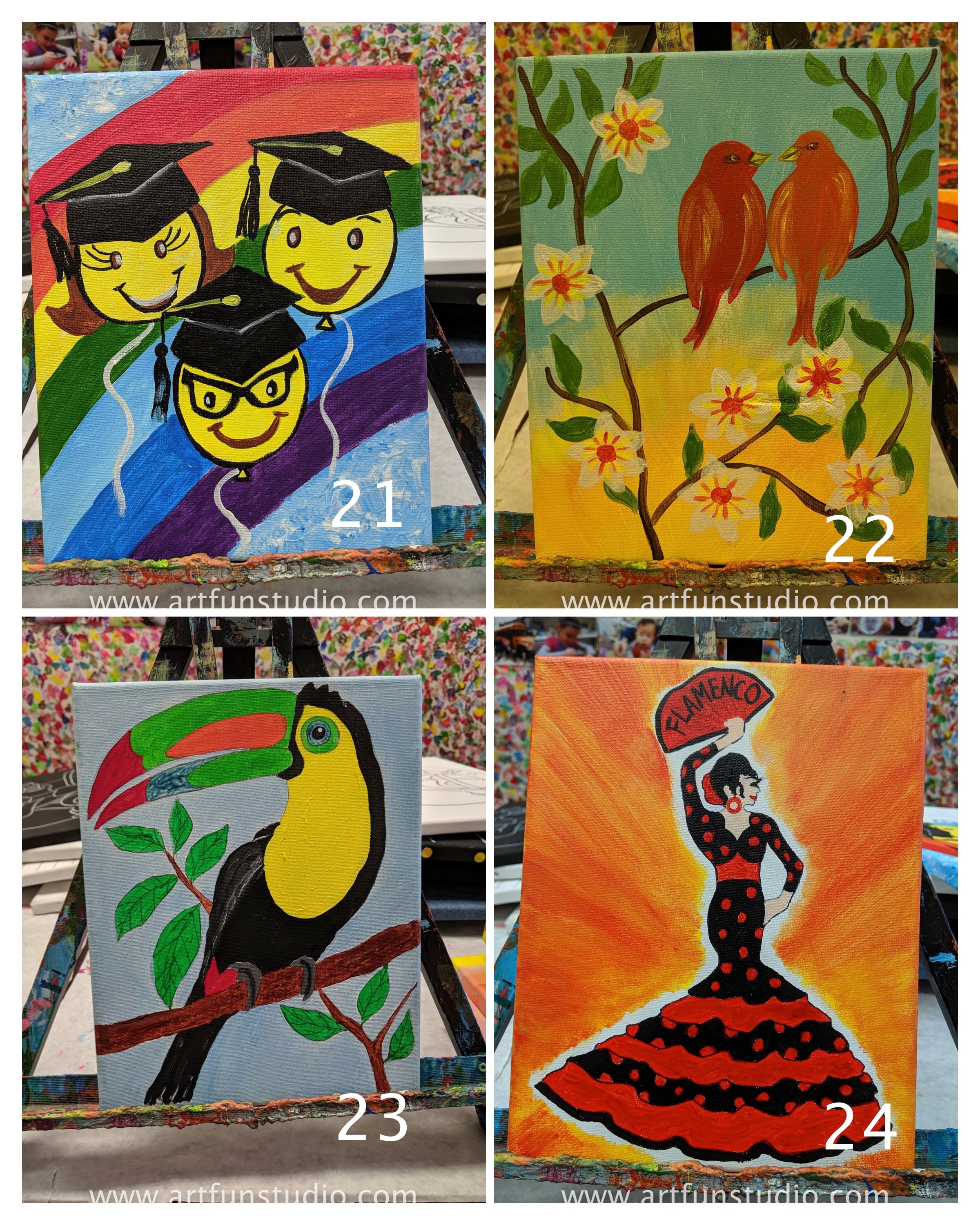 Canvas Painting for Kids for less than $15 at Art Fun Studio in Brooklyn. -  Art Fun Studio