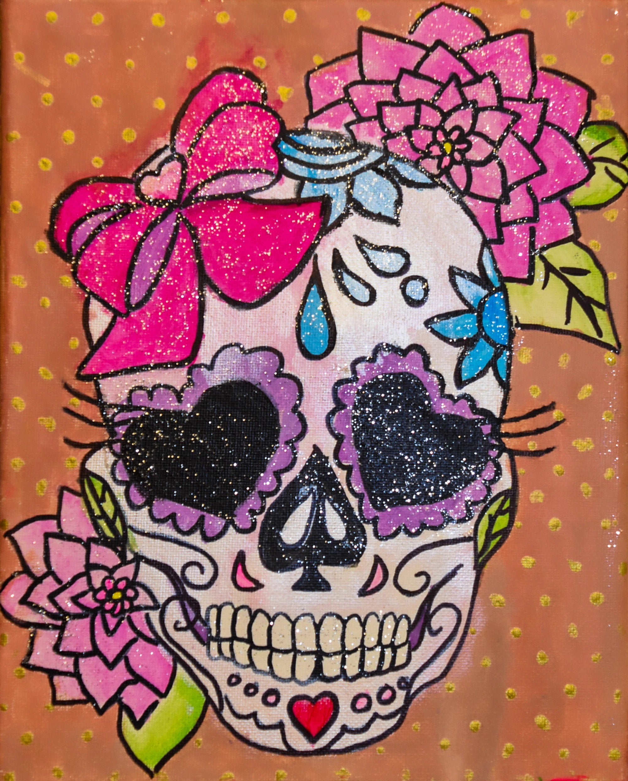 Paint and Sip Sugar Skulls, Day of the Dead, Cinco De Mayo