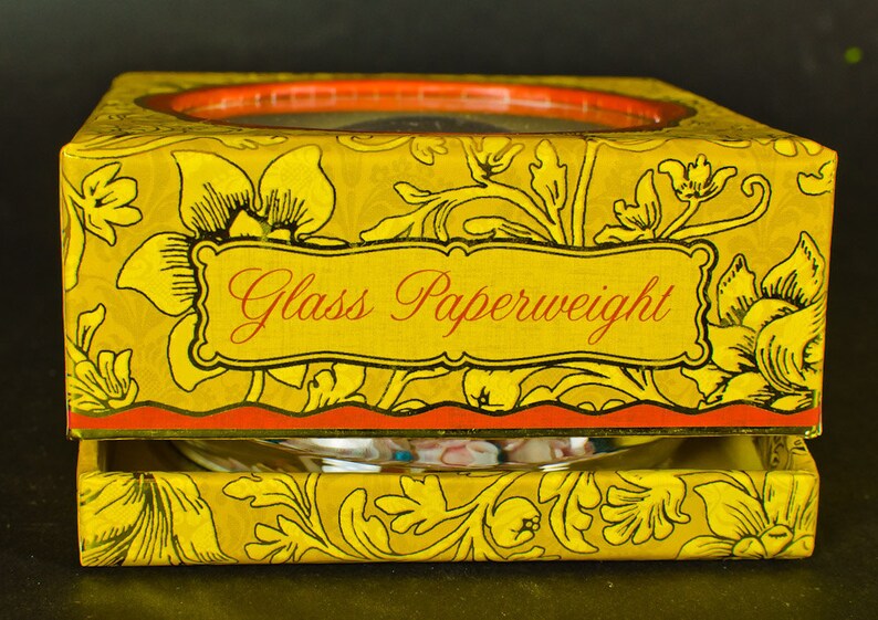 Magnifying Glass Paperweight with Unique Seashell Mosaic Etsy