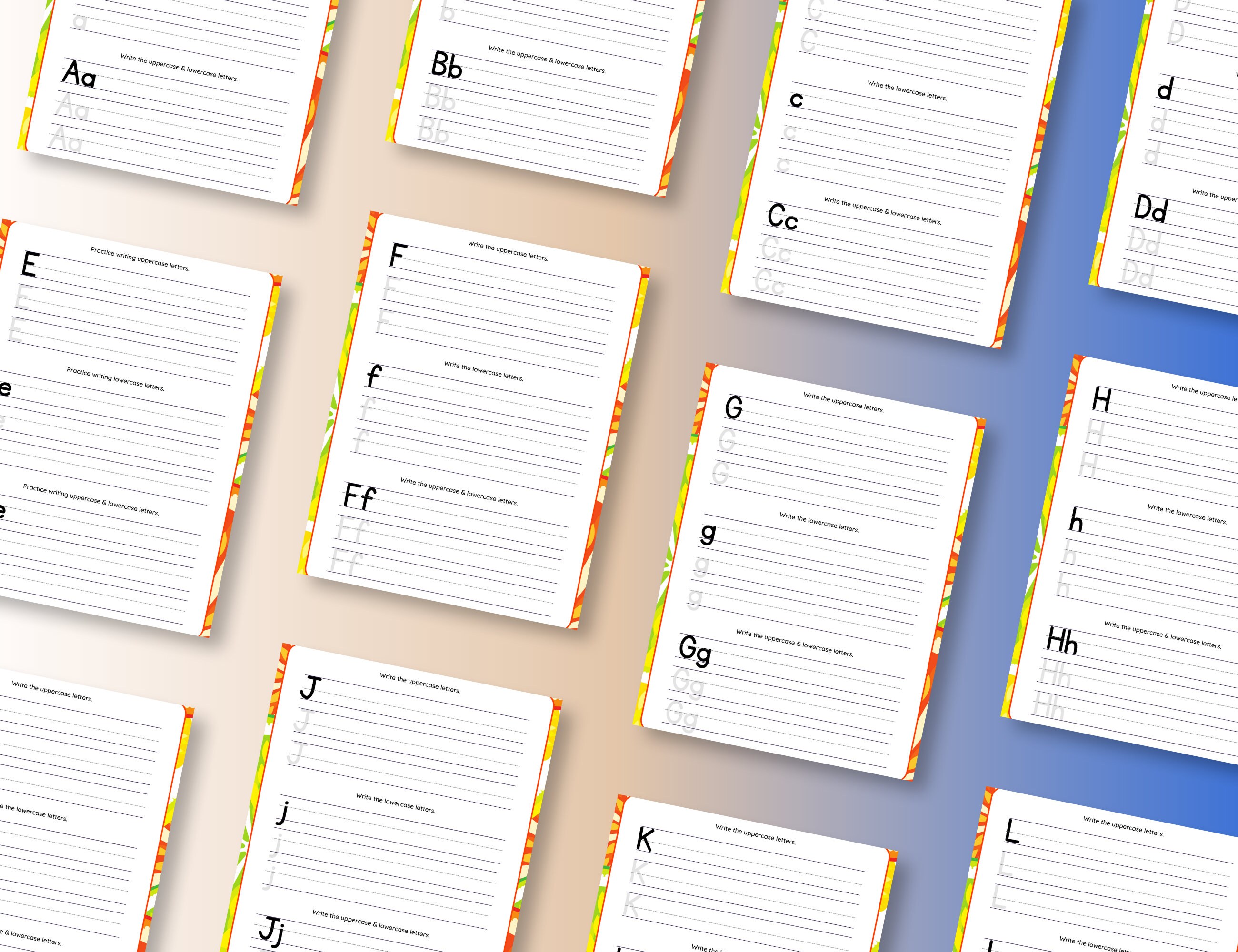 Alphabet Practice Writing Worksheets - Florida Abcs - Printable Digital ...