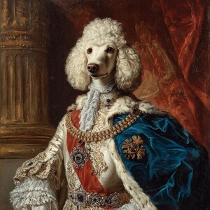 Renaissance Pet Portrait: Custom Royal Dog or Cat Painting