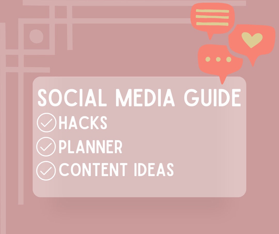 Social Media Guide Social Media Content Ideas Social Media Goal Sheet(04)