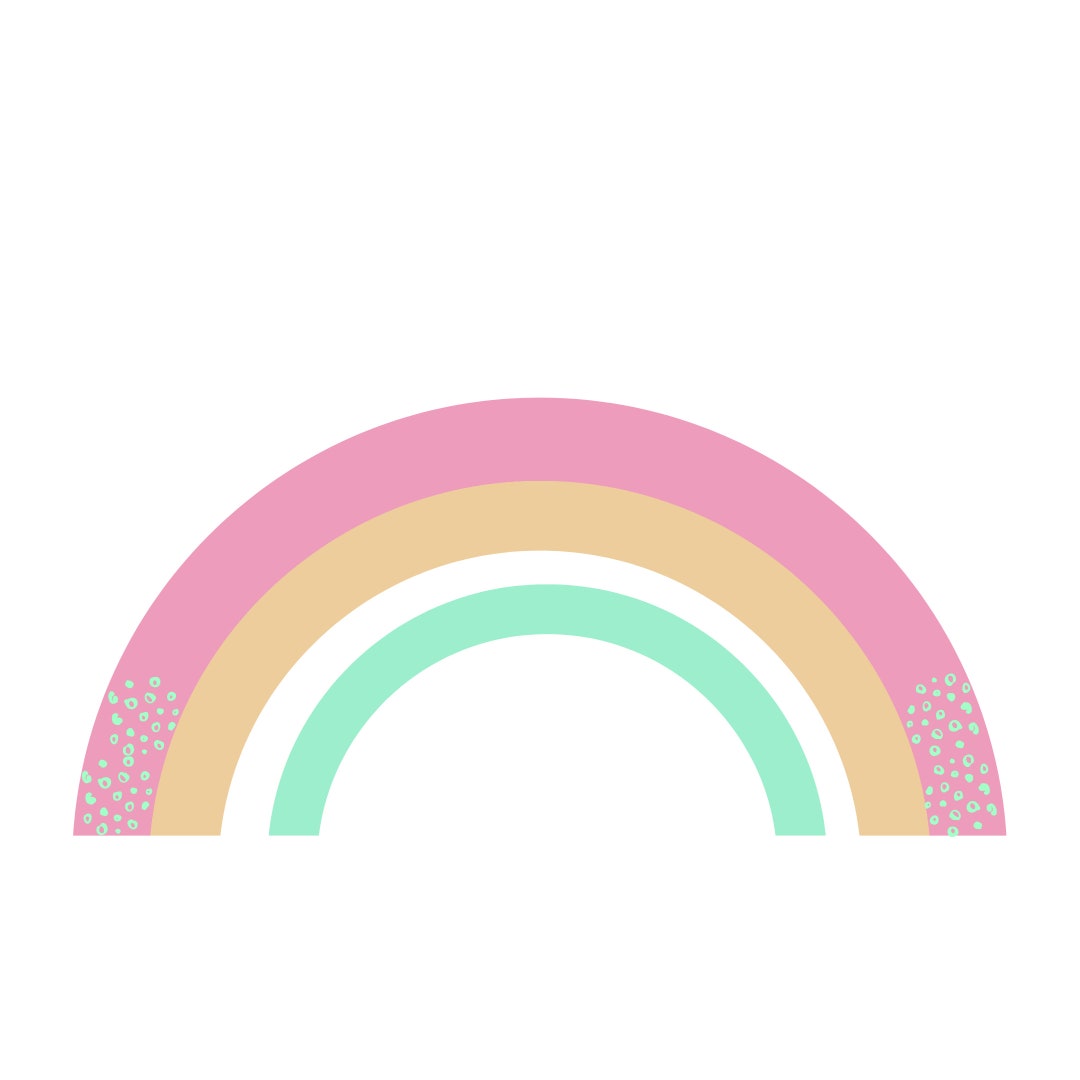 Pastel Boho Rainbow Digital Download .SVG .PNG .PDF - Etsy