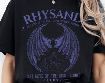 ACOTAR Inspired Rhysand T-Shirt | Bat Boys, Lord Of The Night Court, A Court of Thorns and Roses Shirt