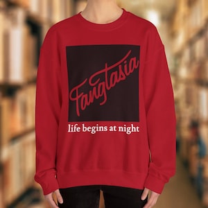 Sudadera True Blood Fangtasia Life Begins At Night / Sookie, camiseta de terror, camiseta de vampiro, regalo para fanáticos de los vampiros
