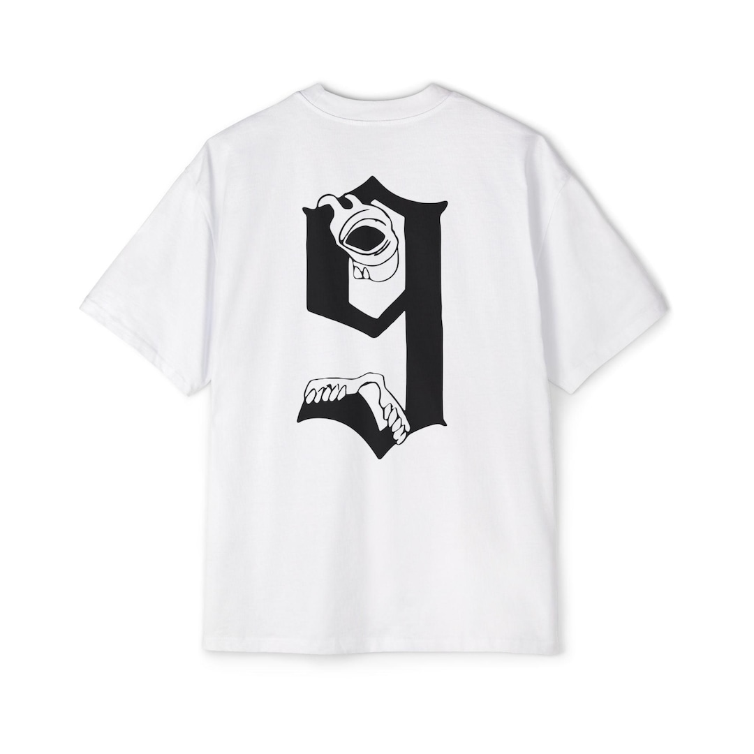 ESPADA 9 NUMBER LOGO Men's Heavy Oversized Tee Etsy