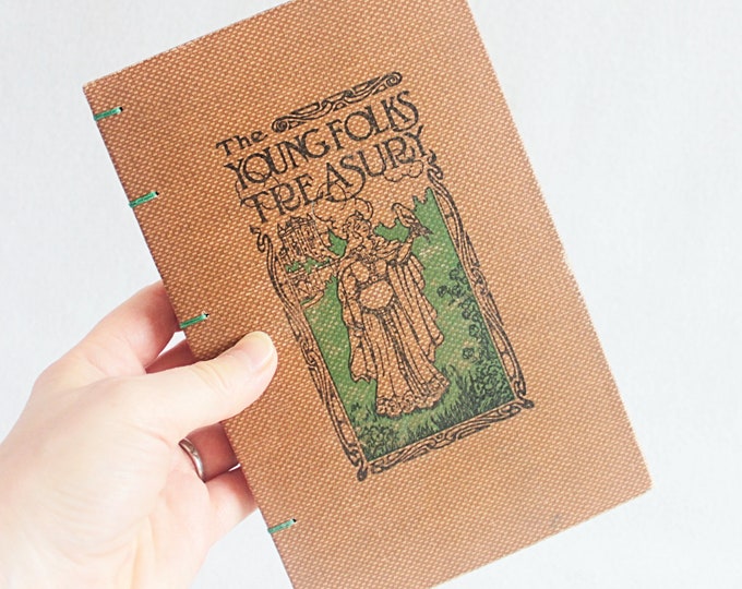 Vintage Book Journal / Recycled Old Book / Old Book Journal / Etsy