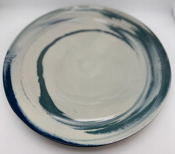 Buy Large Platter Marbleware Porcelain Plate Handmade Wheel Thrown