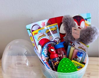 Prefilled Easter Egg | Spidey & His Amazing Friends Basket | Easter Basket | Gift Basket for Kids | Toddler Gift