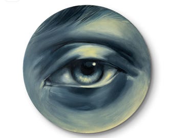 ジャンナ・ヴィトコフスカ作「目の絵」オリジナル油彩画 写実的な目 8