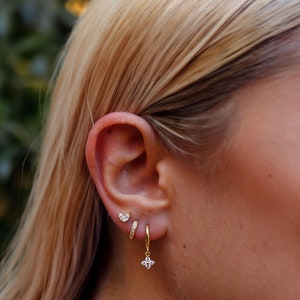 3PC Earring Set, Gold Earring Set, Silver Earring Set, Minimalist Earring Set, Everyday Earrings, Dangle Earring, Hoop Earrings