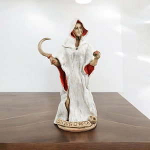 Santa Muerte Tod Altar Santa Muerte Statue Hexerei Zauberei Santa Muerte Göttin Statuette Heiliger Tod Katholizismus Hinduismus Hexen Wicca