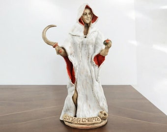 Santa Muerte Altar de la Muerte Estatua de la Santa Muerte Brujería Hechicería Santa Muerte Diosa Estatuilla Santa Muerte Catolicismo Hinduismo Brujas Wicca