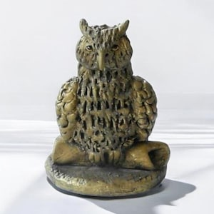 Figurka Sowy Ceramiczna Statuetka Statuetka Sowy Prezent Sowy Dekoracja Biurka Miniaturowa Statuetka Sowy Dekoracja Ptaka Statuetka Ptaka Sowa Figurka Gliniana Rzeźba Sowy