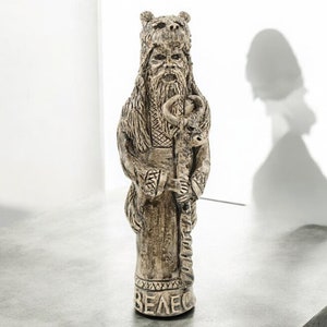 Veles Statue Slawischer Gott Figur Slawische Mythologie Veles Statue Keramik Slawische Statue Benutzerdefinierte Götterstatuen Heidnische Statuen Altar Heidenfigur