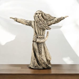 Stribog Small Ceramic Figurine Slavic Pantheon Stribog Slavic God Slavic Altar Ukrainian Ancient Pagan Deity Stribog Grandfather of the Wind