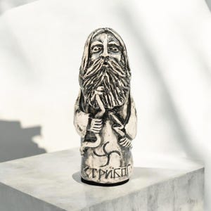 Stribog Small Ceramic Figurine Slavic Pantheon Stribog Slavic God Slavic Altar Ukrainian Ancient Pagan Deity Stribog Slavic Mythology Idol