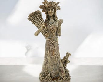 Persephone Statue Greek Statue Wicca Pagan Witches Altar Wiccan Goddess of Spring Kore Figurine Queen of the Underworld Greek Sculpture Gift