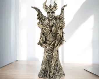 Hel Statue Norse Pantheon Viking Pagan Asatru Heathen Scandinavian Goddess Altar Mythology Norse Goddess Hela Death Scandinavian Pantheon