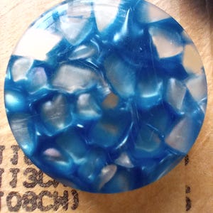 Unique vintage set of blue coat buttons for your sewing and crafting pleasure!