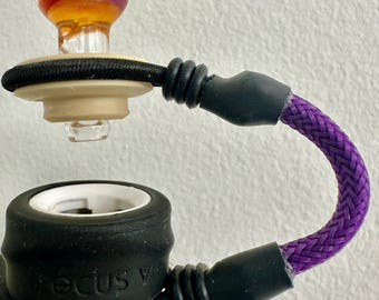 Simple Carb Cap Tether for dab e-rigs - Puffco Peak/ Peak Pro/ Pivot/ Focus V Carta/ Carta 2/ E-rigs