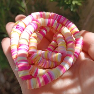 Bracelet de perles d&#39;argile pêche paradis !