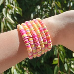 Bracelet de perles d&#39;argile pêche paradis !