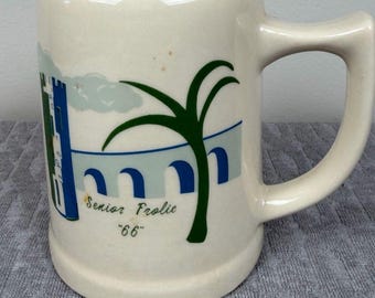 Vintage Manhasset Senior Frolic '66 White Oversized Commemorative Mug