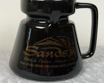 Vintage Sands Hotel & Casino Black Promotional Mug Atlantic City Hotjo