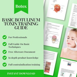 Basic Botulinum Toxin Training Guide for Beauty Professionals | Free Aftercare Document | Best Practice Included