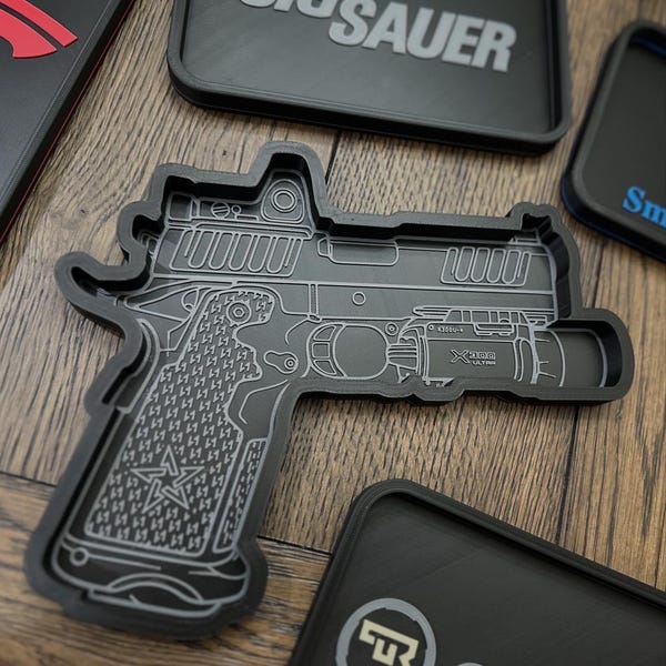 Custom EDC Tray Modeled After Your Personal Pistol