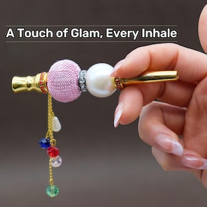 Stylish 2-in-1 Hookah & Cigarette Tip – Reusable, Beaded, Giftable