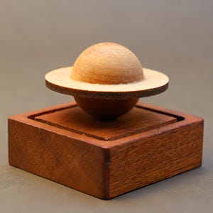 Wooden Planet Car Dashboard Decor – Custom Magnetic Car Ornament with Engraving Options