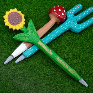 Hand Carved Animal Pens – Custom Gift for Teachers & Kids