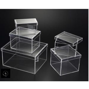 Stunning and durable acrylic box with an optional personalized lid.