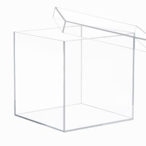 Personalisierte Acryl Box mit Schuhkarton Deckel