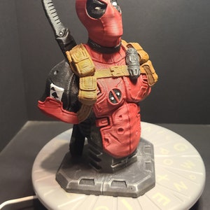 Deadpool Bust - Hand Painted - 3d Printed
