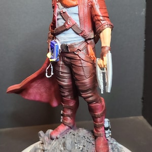 Star-Lord & Baby Groot Collectible Statue | Hand Painted | 3d Printed