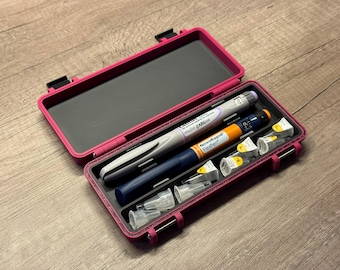 Custom Insulin Pen Hard Case | Travel | Needles | NovoRapid | NovoPen 6 Echo | Lantus