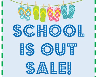 School is Out Sale  5 Favorites for 20