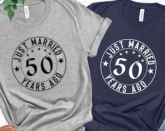 Custom 30 40 50 Just Married Shirts, 20th Anniversary Tee, Married For 30 Years, Anniversary Matching Shirt, 30th Anniversary Gifts, Couple