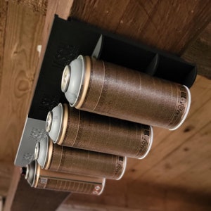 Spuitbushouder, muurbevestiging, spuitbushouder, spuitbus, verfblik, 3D-printen