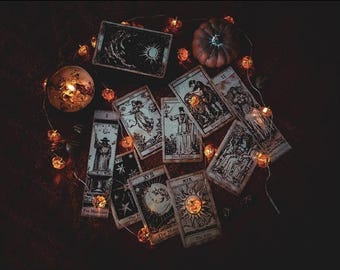 Tarot card deck, durable 3D printed, crease-free & mystical! Tarot