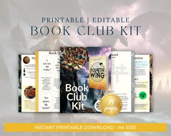 Fourth Wing The Ultimate Book Club Kit  Themed Activities, Recipes, and Discussion Prompts | Book World Club | Book Guide