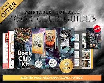 Fourth Wing, Iron Flame en Onyx Storm boekenclubgids + bundel studiegids: speciale kortingsaanbieding!